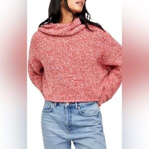 NWT Womens Free People BFF Cowl Neck Chenille Sweater Size Small